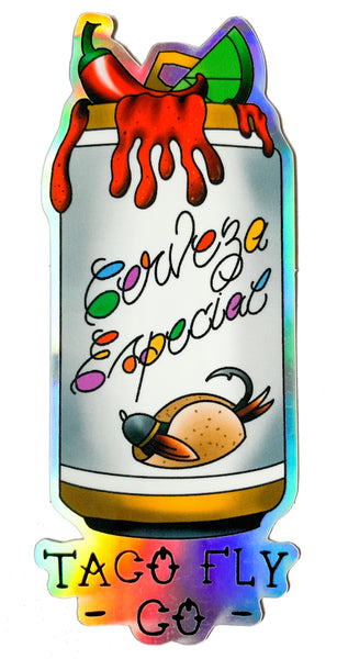 Cerveza Especial Holo Sticker